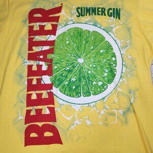 Beefeater Vintage The Summer Gin Cotton/Polyester Yellow Graphic T-Shirt XL